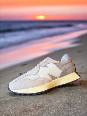 New Balance 327 Grey Sea Salt Raincloud Sneakers